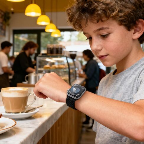 Compatible with Kids Apple Watch Band 38mm 40mm 41mm 42mm 44mm 45mm 46mm, Boys Girls Stretchy Braided Nylon Solo Loop Band for iWatch Series 11 10 9 8 7 6 5 4 3 2 1 SE3 SE2 SE in Saudi Arabia