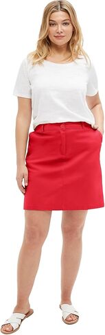ellos Women's Plus Size Chino Skort in Saudi Arabia