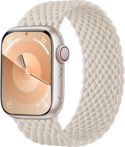 Compatible with Kids Apple Watch Band 38mm 40mm 41mm 42mm 44mm 45mm 46mm, Boys Girls Stretchy Braided Nylon Solo Loop Band for iWatch Series 11 10 9 8 7 6 5 4 3 2 1 SE3 SE2 SE in Saudi Arabia