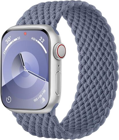 Compatible with Kids Apple Watch Band 38mm 40mm 41mm 42mm 44mm 45mm 46mm, Boys Girls Stretchy Braided Nylon Solo Loop Band for iWatch Series 11 10 9 8 7 6 5 4 3 2 1 SE3 SE2 SE in Saudi Arabia