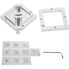 BGA Reballing Rework Station Universal Aluminum Alloy Diagonal Template Stencil Welder Kits for Computer CPU Phone DIY Enthusiasts HT90 in Saudi Arabia