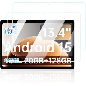 واقي شاشة لجهاز Teclast T65 Android 15 13 بوصة، مضاد للخدش 9H حساس للمس، حواف مستديرة 2.5D خالية من الفقاعات، سهل التركيب، عبوتان. in Kuwait