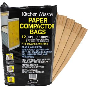 حقائب Kitchen Master Super Strong Compactor Bags مسبقة الأطراف (12 حزمة) in Kuwait