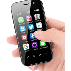 Longben Mini Smartphone Unlocked Cell Phone 3.0 Inch Android 4G Small Mobile Quad Core Small Phone Dual SIM (Black, 32, GB) in Kuwait