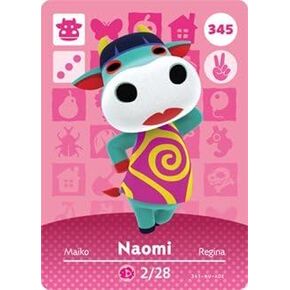Naomi - Nintendo Animal Crossing Happy Home Designer Series 4 Amiibo Card - 345 in Kuwait