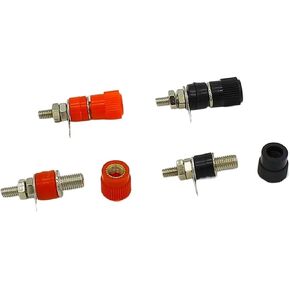 4pcs Terminal Fastener 4MM Binding Post Banana Jack Terminal with Metal Insert Nuts for Cable Terminals in Saudi Arabia
