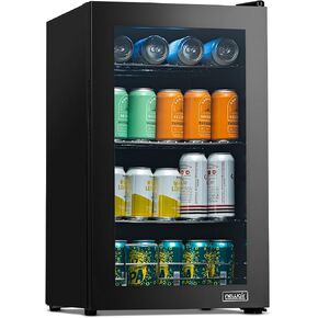 NewAir AB-1000 100 Can Freestanding Beverage Fridge in Stainless Steel, Silver in Kuwait
