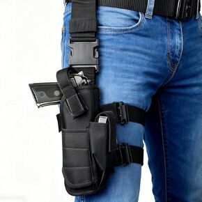 حافظة ساق متدلية عالمية مطورة، حافظة مسدس تكتيكي قابلة للتعديل لليد اليسرى واليمنى، متوافقة مع 1911، غلوك، سيج، بيريتا، روجر، توروس in Kuwait