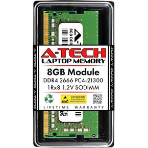 ذاكرة الوصول العشوائي A-Tech سعة 8 جيجابايت لجهاز Dell Inspiron 15 5000 5593 | DDR4 2666MHz PC4-21300 Non-ECC SODIMM 1Rx8 كمبيوتر محمول ووحدة ترقية ذاكرة واحدة الكل في واحد (بديل لـ SNPHYXPXC/8G، A9206671، HYXPX، 0HYXPX) in Kuwait
