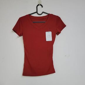 Luosflawer T-shirts Vibrant Red Women's T-Shirt, Soft Cotton Tee - Perfect for Summer, Casual Outings & Fitness in Saudi Arabia
