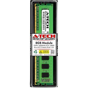 بديل ذاكرة الوصول العشوائي A-Tech 8 جيجا لهاتف Samsung M378B1G73EB0-CK0 | وحدة ذاكرة DDR3 1600 ميجا هرتز PC3-12800 2Rx8 1.5V UDIMM غير ECC 240-Pin DIMM in Kuwait