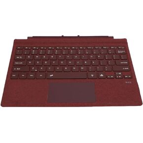 لوحة مفاتيح PUSOKEI Surface Pro، غطاء لاسلكي لجهاز Surface Pro 3/4/5/6/7/7+، لوحة مفاتيح بلوتوث مغناطيسية رفيعة للغاية مع إضاءة خلفية 7 ألوان، لوحة لمس، بطارية قابلة لإعادة الشحن (أحمر خمري) in Kuwait