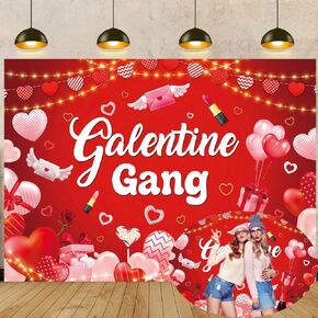 جالنتين عصابة التصوير الفوتوغرافي خلفية 6x4FT الأحمر الحب القلب سعيد جالنتين يوم راية خلفية الفتيات عيد الحب موضوع زينة الحفلات صور الدعائم in Kuwait