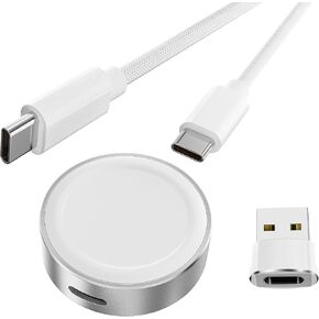 Basesailor Magnetic Charger Adapter for Apple Watch 11 10,5W USB C Wireless Charger Dock,Multi Charging Kit with Type C Cable & USB A Converter for iWatch Series 9 8 7 SE Ultra,42 46 44mm,iPhone 17 16 in Saudi Arabia