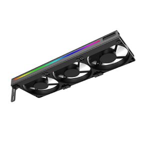 مروحة تبريد Alipis Gpu مع موصل Argb ثلاثي السن، مروحة تبريد هادئة لبطاقة الرسومات لأجهزة الكمبيوتر المكتبية، ملحق تبريد مساعد Pci صغير الحجم للإدارة الحرارية لبطاقة الفيديو in Kuwait
