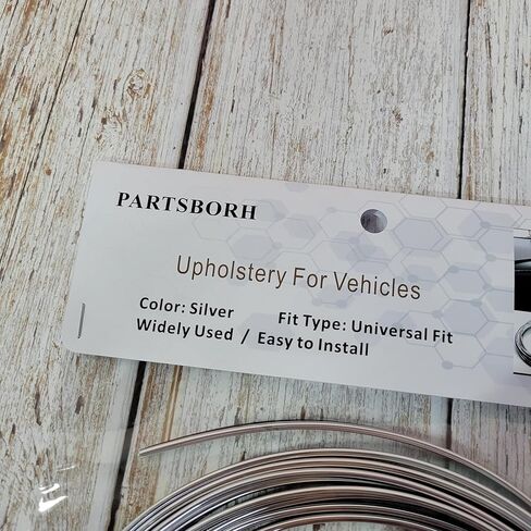 PARTSBORH Upholstery for vehicles – Car Interior Trim Strips, High-Gloss Chrome Finish, Universally Compatible Design in Saudi Arabia
