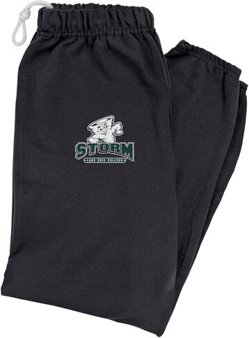 LOGOVISION Mens Jogger Sweatpants Collegiate Primary Logo Black Collection in Saudi Arabia