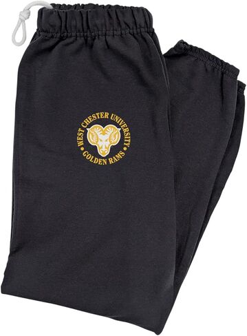 LOGOVISION Mens Jogger Sweatpants Collegiate Primary Logo Black Collection in Saudi Arabia