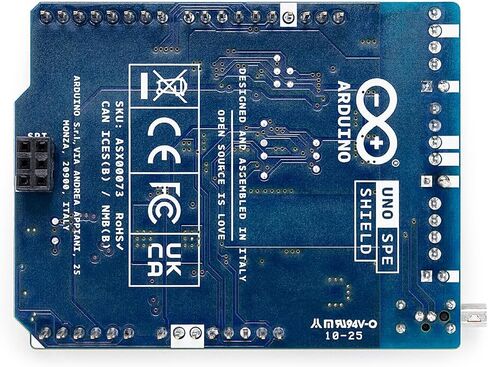 Arduino UNO SPE Shield [ASX00073] - أضف زوجًا واحدًا من إيثرنت (10BASE-T1S) مع PoDL + RS485 إلى UNO R4، وإنترنت الأشياء الصناعي، والتكامل القديم، والمصنع الذكي وأتمتة المباني in Kuwait