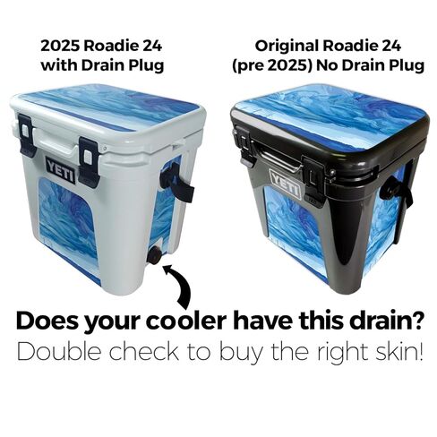 Cooler Skin متوافق مع Yeti Roadie 24 مع قابس تصريف (2025) - باندانا وردية - غطاء لاصق واقٍ من الفينيل 3M ممتاز - سهل الاستخدام | صُنع في الولايات المتحدة الأمريكية بواسطة MightySkins in Kuwait