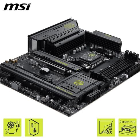 اللوحة الأم MSI MAG B850 Tomahawk WiFi، ATX - تدعم معالجات AMD Ryzen 9000/8000/7000، AM5-80A SPS VRM، DDR5 Memory Boost 8200+ MT/s (OC)، PCIe 5.0 x16، M.2 Gen5، Wi-Fi 7، 5G LAN in Kuwait