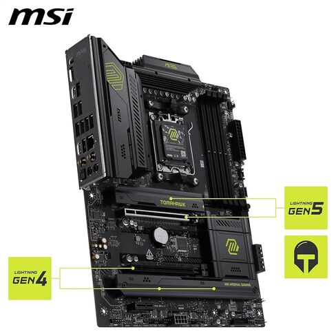 اللوحة الأم MSI MAG B850 Tomahawk WiFi، ATX - تدعم معالجات AMD Ryzen 9000/8000/7000، AM5-80A SPS VRM، DDR5 Memory Boost 8200+ MT/s (OC)، PCIe 5.0 x16، M.2 Gen5، Wi-Fi 7، 5G LAN in Kuwait