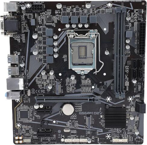Micro ATX Motherboard, omputer Motherboard Supports LGA 1200, Dual DDR4, with 4 USB 3.2 Gen 1, 2 USB 2.0, RJ45, 6+2 Stages in Kuwait