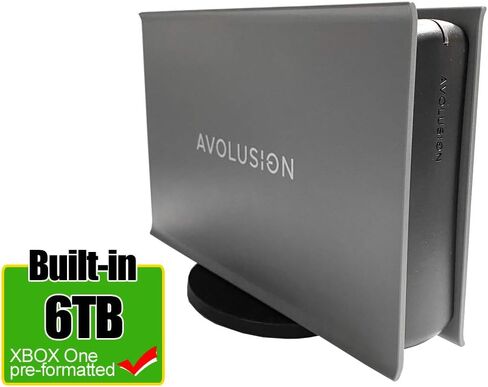 Avolusion PRO-5X Series 6TB USB 3.0 External Gaming Hard Drive for Xbox One Original, S & X (Grey) (Renewed) in Saudi Arabia