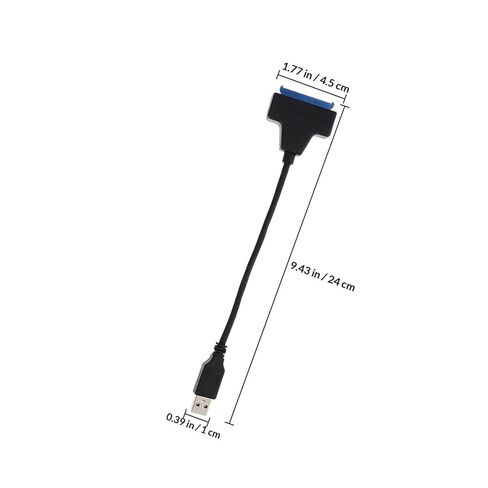 TEHAUX 5 Inch Serial ATA Hard Drive Converter Cable with Universal Data Transfer Adapter for External SSD and Hard Disk Drive for Computer Storage Expansion in Saudi Arabia