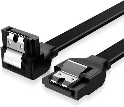 SATA 3.0 Data Cable SATA 3.0 90 Degree Hard Disk Drive Signal Cable Wire 15.7in/19.68in Compatible for SATA HDD SSD etc in Saudi Arabia
