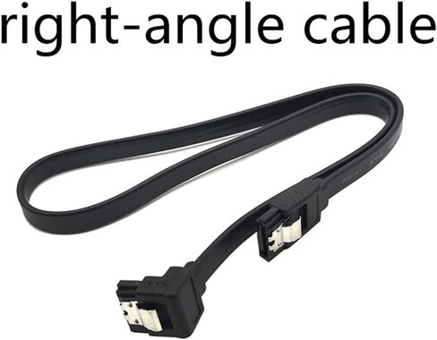 SATA 3.0 Data Cable SATA 3.0 90 Degree Hard Disk Drive Signal Cable Wire 15.7in/19.68in Compatible for SATA HDD SSD etc in Kuwait