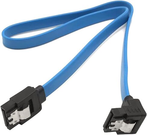 SATA 3.0 Data Cable SATA 3.0 90 Degree Hard Disk Drive Signal Cable Wire 15.7in/19.68in Compatible for SATA HDD SSD etc in Kuwait