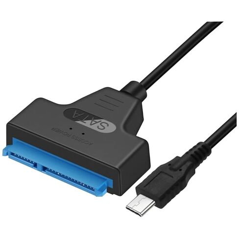 كابل جديد 2026 SATA إلى USpB 3.0/Type C يصل إلى 6 جيجابت في الثانية لمحرك الأقراص الصلبة SSD الخارجي مقاس 2.5 بوصة 22 دبوس كابل Sata III USpB3.0 إلى سلك Sata III in Kuwait