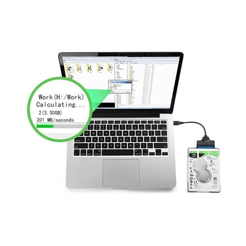 TEHAUX 5-inch Serial Ata Hard Drive Cable External SSD Adapter Data Transfer Converter Compatible with HDD for PC Laptop Storage Expansion in Saudi Arabia