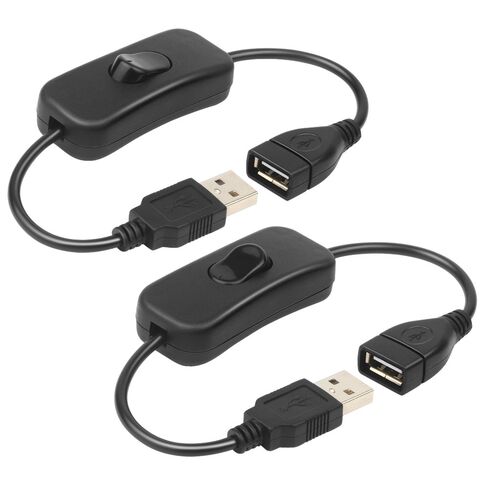 ELECTOP 2 Pack Male to Female USB Cable with On/Off Switch, USB Extension Inline Rocker Switch for Driving Recorder, LED Desk Lamp, USB Fan, LED Strips in Saudi Arabia