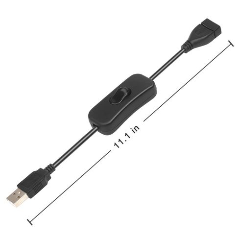 ELECTOP 2 Pack Male to Female USB Cable with On/Off Switch, USB Extension Inline Rocker Switch for Driving Recorder, LED Desk Lamp, USB Fan, LED Strips in Saudi Arabia