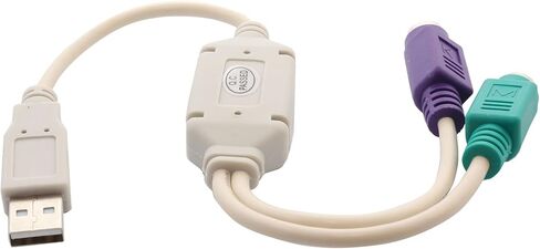 Split an USB Port into PS/2 Keyboard and PS/2 Mouse Ports Adapter in Saudi Arabia