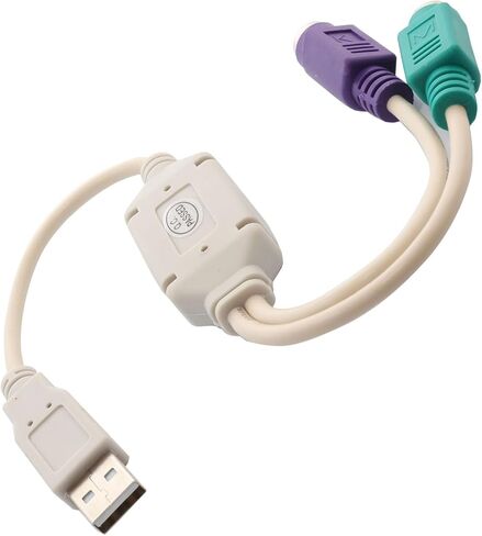 Split an USB Port into PS/2 Keyboard and PS/2 Mouse Ports Adapter in Saudi Arabia