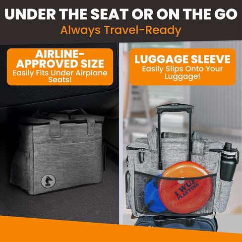 Black Dog Travel Bag for Supplies - Includes Travel Bag, Travel Dog Bowls, Food Storage - Airline Approved Dog Bags for Traveling - Dog Travel Accessories for Camping, Beach in Kuwait