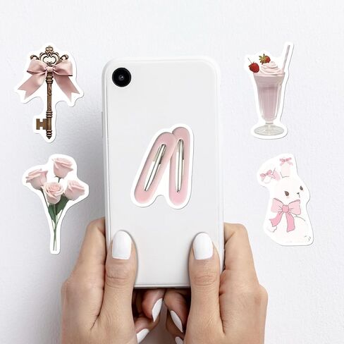 150pcs Coquette Stickers Cute Vinyl Laptop Sticker Monogram Decal Vintage Aesthetic StickersWaterproof Aesthetic Stickers, Pink Sticker Pack for Girls Water Bottles Laptop Computer Phone Guitar in Saudi Arabia