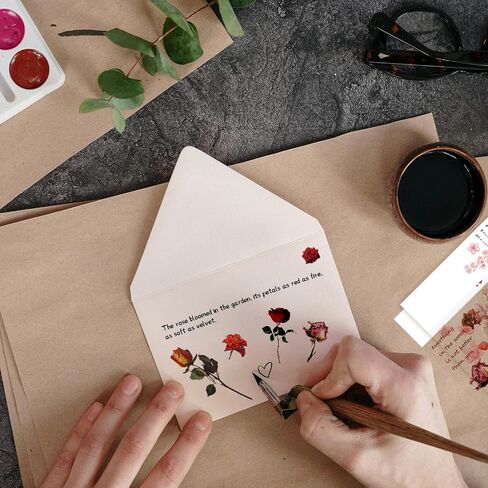 160 Piece Flower Scrapbooking Stickers Transparent Plants Flower Stickers Vintage for DIY Scrapbook Photo Album Collection Laptop Planner in Saudi Arabia