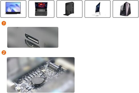 OCuLink External Graphics Card Dock OCuP4 OCuP4v2 Docking Station PCIE4.0 for Quick Card Expansion Improved in Saudi Arabia