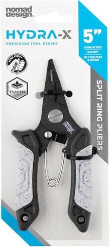 Nomad Design Hydra-X Series 5″ Split Ring Fishing Pliers – Stainless Steel Saltwater Rigging Pliers with Non-Stick Coating, Split Ring Opener & Line Cutter, Compact 5″ Fishing Tool in Saudi Arabia