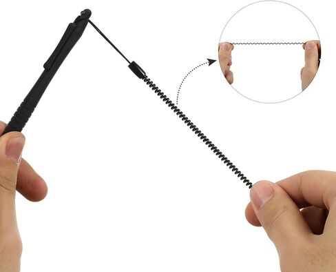 قلم Veemoon مع حبل زنبركي، 3 قطع قلم شاشة مرن محمول مقاوم للخدش، طرف قلم لمس عالي الحساسية، شاشة سعوية دقيقة، رسم قلم رصاص مقاوم، ليس للهاتف والكمبيوتر اللوحي in Kuwait