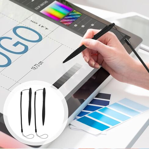 قلم Veemoon مع حبل زنبركي، 3 قطع قلم شاشة مرن محمول مقاوم للخدش، طرف قلم لمس عالي الحساسية، شاشة سعوية دقيقة، رسم قلم رصاص مقاوم، ليس للهاتف والكمبيوتر اللوحي in Kuwait