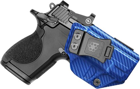 حافظة Amberide CSX IWB، حافظة Kydex-Boltaron داخل حزام الخصر لـ Smith & Wesson CSX E-Series 3.1 بوصة، احتفاظ آمن، 0–30 درجة قابلة للتعديل in Kuwait