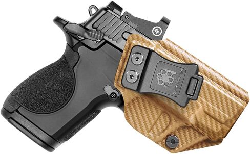 حافظة Amberide CSX IWB، حافظة Kydex-Boltaron داخل حزام الخصر لـ Smith & Wesson CSX E-Series 3.1 بوصة، احتفاظ آمن، 0–30 درجة قابلة للتعديل in Kuwait