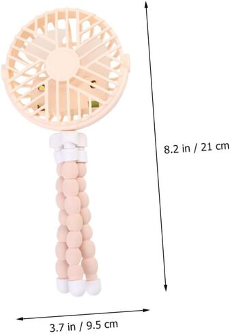 MERRYHAPY Octopus USB Fan Mini Creative Portable مروحة صغيرة للاستخدام المنزلي والمكاتب، تصميم دائري أصفر، أداة تبريد شخصية لشحن USB in Kuwait