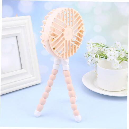MERRYHAPY Octopus USB Fan Mini Creative Portable مروحة صغيرة للاستخدام المنزلي والمكاتب، تصميم دائري أصفر، أداة تبريد شخصية لشحن USB in Kuwait