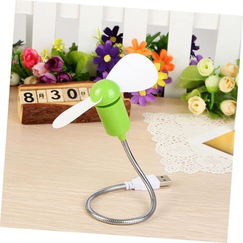 BESPORTBLE 5pcs USB Mini Fans Flexible Quiet Small Desk Cooling Fans for Laptop Computer, Portable Adjustable Airflow USB Cooling Gadget Set for Office Home Random Color in Saudi Arabia